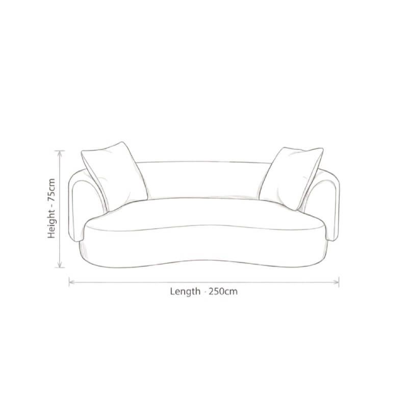 Goleta 3 Seater Fabric Sofa