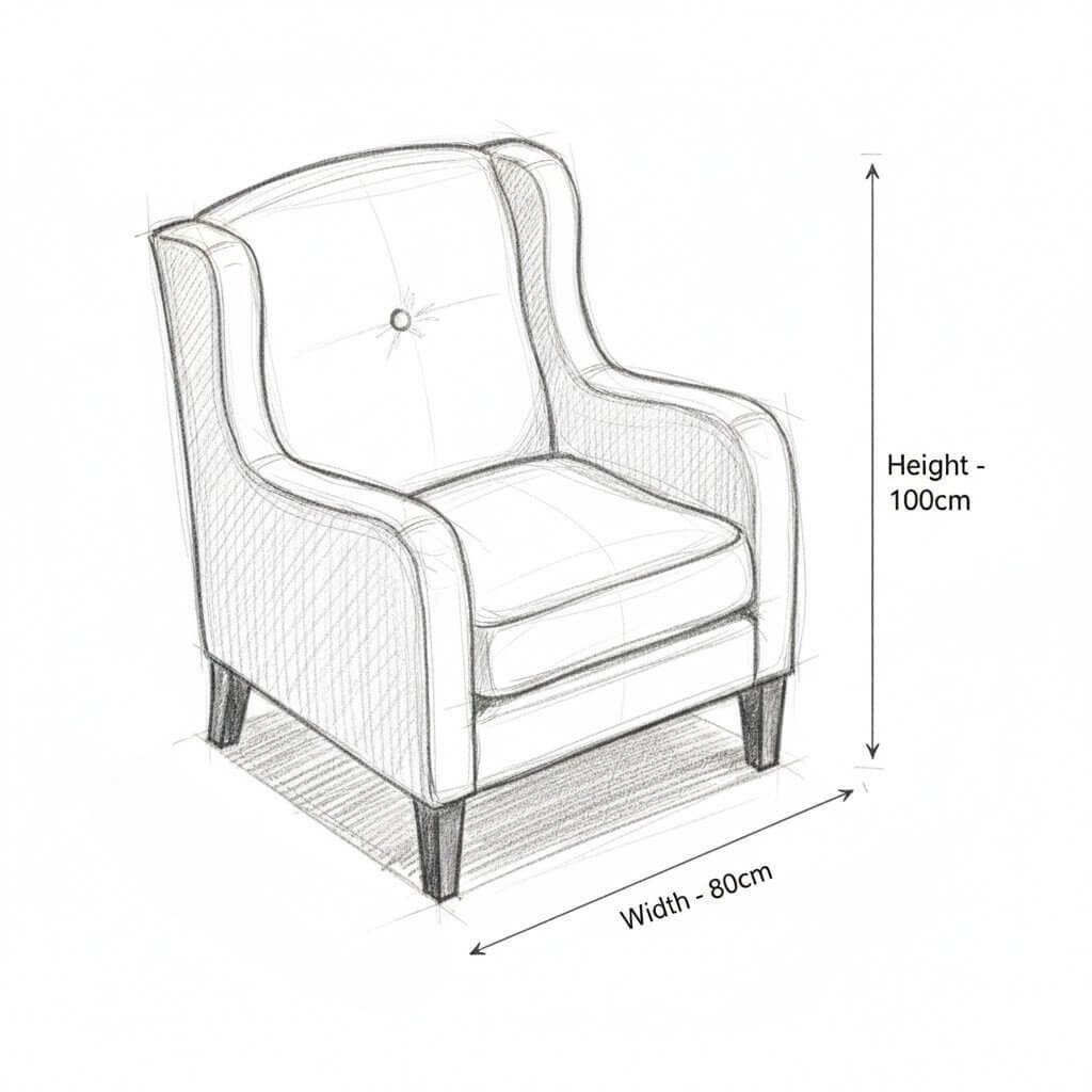 Wing Back Accent Chair
