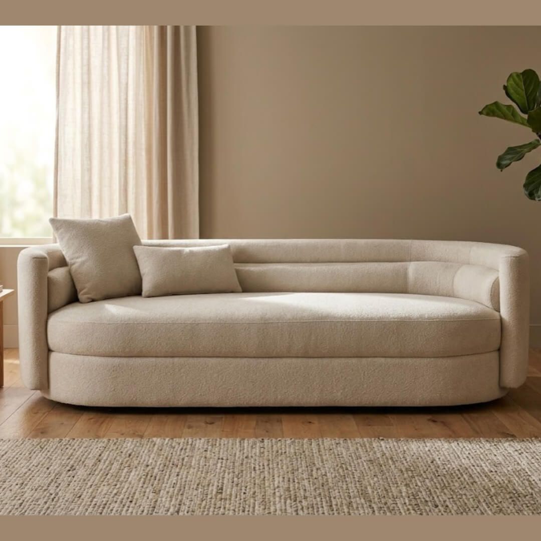 Lema 3 Seater Fabric Sofa