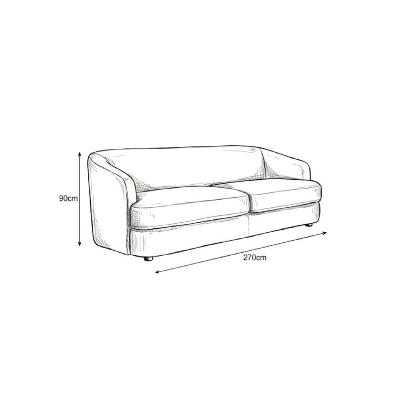 Colt 4 Seater Fabric Sofa